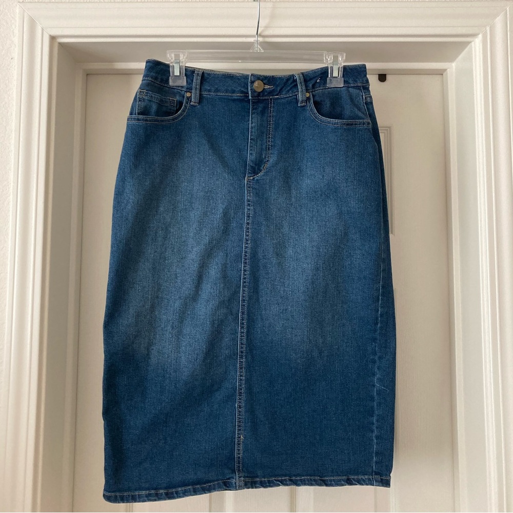 Straight Jean Skirt